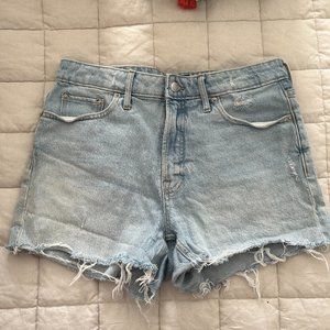 High-waisted Denim Shorts